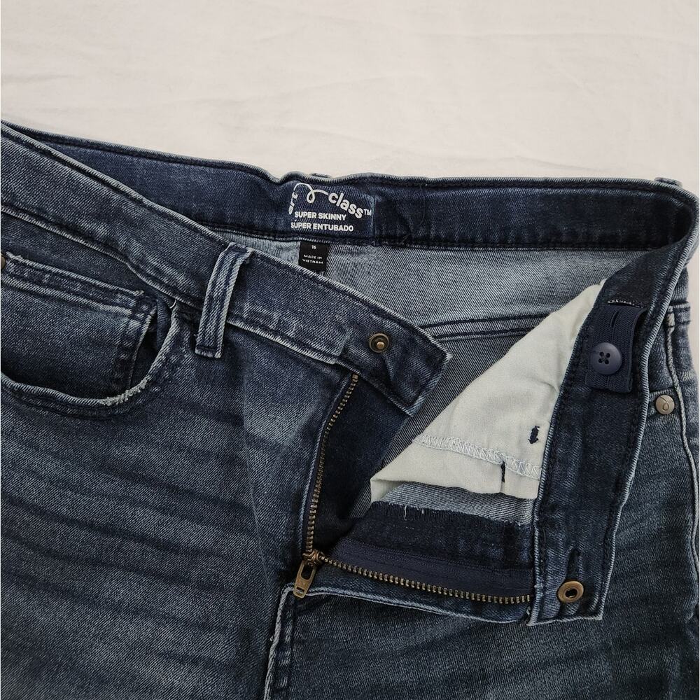 Art Class Youth Super Skinny Pants Size 16 Blue Y2K Style - Picture 8 of 11